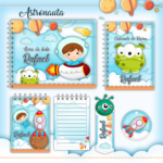 Arquivo Encadernação Baby ASTRONAUTA
