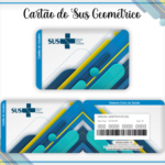 Arquivo Cartão SUS Geométrico Azul.
