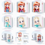 Arquivo Encadernação Baby Ana e Frozen.