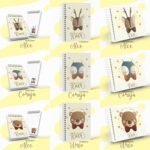 Arquivo Encadernação Baby Animais Vintage