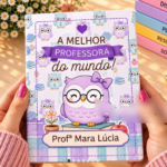 Arquivo Dia dos Professores Caderno Estilo Brochura  A5 Corujinhas