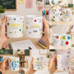 Arquivo Dia dos Professores Caneca Editável no Canva