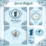Arquivo Livro Batizado e Caderno de Oração Azul