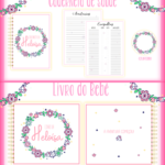 Arquivo Encadernação Baby  FLORAL