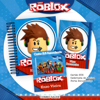 10-ROBLOX-6 Arquivo Caderneta e Cartão SUS ROBLOX - Imagem 1