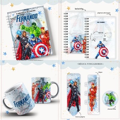 10 - Vingadores Arquivo Caderneta Teen Vingadores - Imagem 1