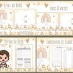 Arquivo Encadernação Baby ARCO IRIS BOHO
