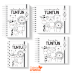 Arquivo Encadernação Baby  Bichinho Tuntun Minimalista