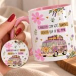 Arquivo Caneca Carregue com Você Editável no Canva