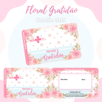 11 - FLORAL GRATIDAO. Arquivo Cartão SUS FLORAL GRATIDAO - Imagem 1