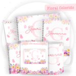Arquivo Encadernação BabyAlfabeto Floral