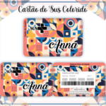 Arquivo Cartão SUS Geométrico Colorido.