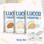 Arquivo Capa e Etiqueta Escolar Baby Boy