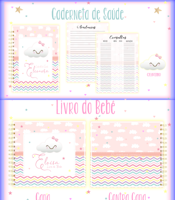 13- CHUVA DE AMOR Arquivo Encadernação Baby CHUVA DE AMOR - Imagem 1