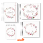 Arquivo Encadernação Baby Floral e Borboletas.
