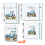 Arquivo Encadernação Baby Trator Aquarela