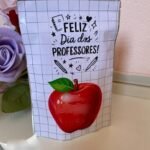 Arquivo Dia dos Professores Adesivo Zip Lock Maça