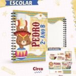 Arquivo Capa e Etiqueta Escolar  Circo