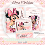 Arquivo Caderneta e Cartão SUS Minnie Confeiteira