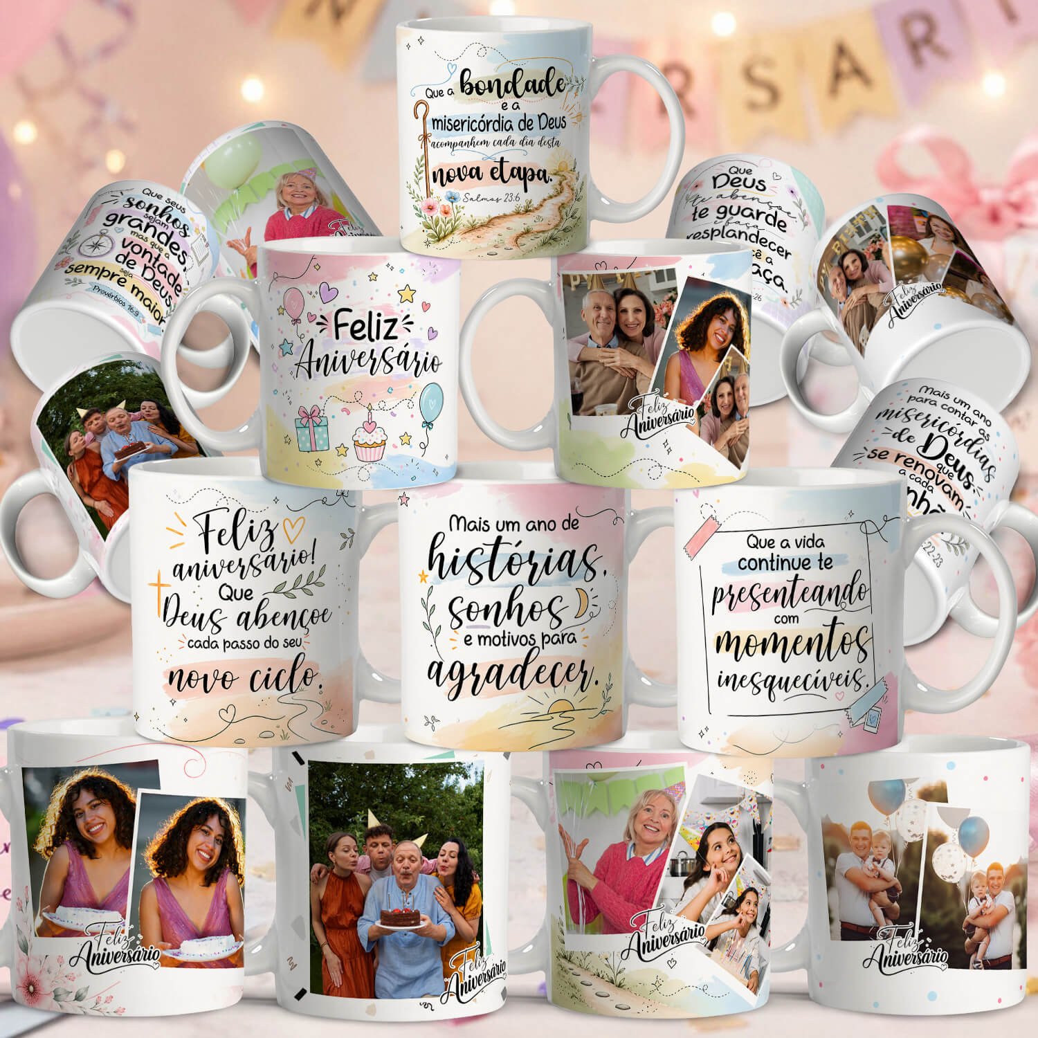 14-O PRESENTE DE CELEBRAR A VIDA Arquivo Canecas O Presente de Celebrar a Vida - Imagem 1