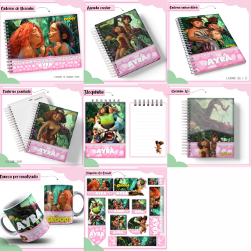 15-OS CROODS. Arquivo Combo Escolar OS CROODS - Imagem 1
