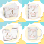 Arquivo Encadernação Baby Floral