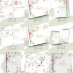 Arquivo Encadernação Baby Floral