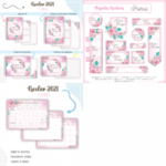 Arquivo Encadernação Baby Floral
