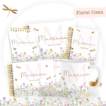 Arquivo Encadernação Baby Floral Delicado