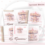 Arquivo Encadernação Baby Carrossel Menina