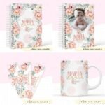 Arquivo Encadernação Baby Floral