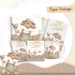 Arquivo Encadernação Baby Tigrinho Vintage