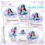 Arquivo Encadernação Baby  SEREIA LILÁS