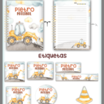 Arquivo Caderno e Etiqueta Escolar TRATOR