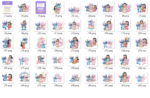 Kit Digital Stitch Happy Birthday Aquerela 2 - Imagem 5