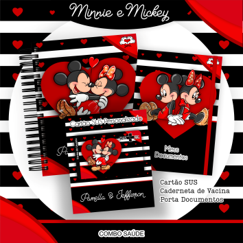 Arquivo Caderneta e Cartão SUS MINNIE E MICKEY