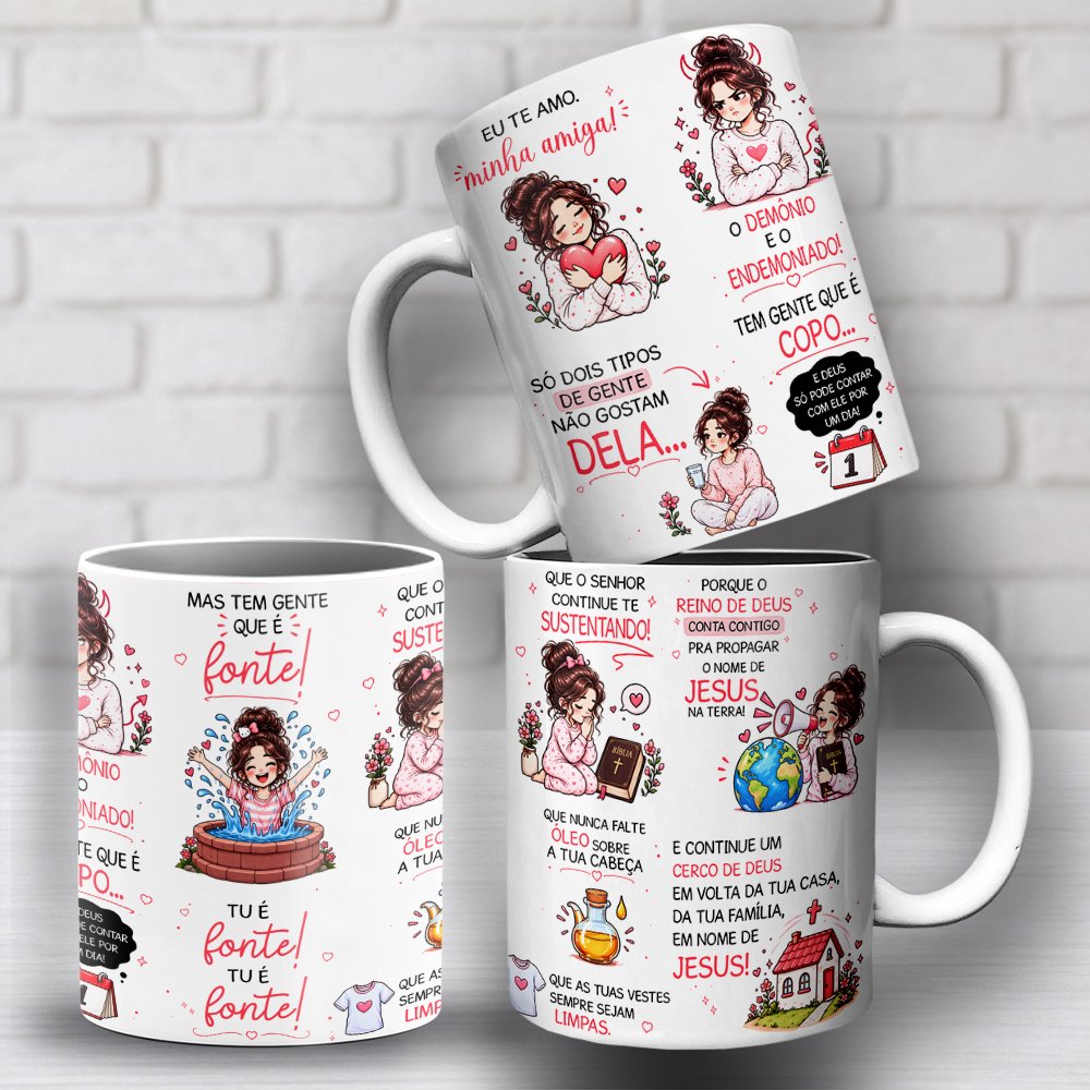 2-Caneca Eu te Amo Minha Amiga 2 Tipos de Gente Arquivo Caneca Eu Te Amo Minha Amiga 2 Tipos de Gente - Imagem 1