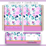 Arquivo Capa Caderneta e Cartão SUS Floral