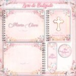 Arquivo Livro Batizado e Caderno de Oração Floral