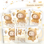 Arquivo Encadernação Baby Ursinho Amarelo