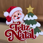 Arquivo Topo de Bolo Feliz Natal Papai Noel