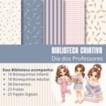 Kit Digital Dia dos Professores - Biblioteca Criativa 2026