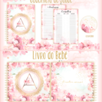 Arquivo Encadernação Baby  Floral Alfabeto