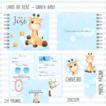 Arquivo Encadernação Baby  Girafa Menino