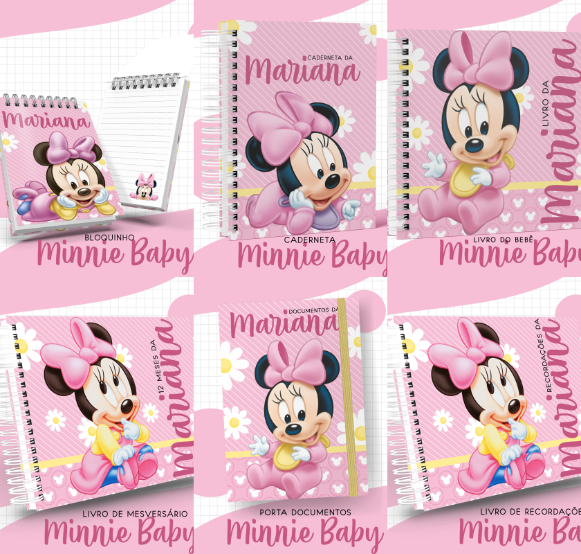 22 - Minnie Baby Arquivo Encadernação Baby Minnie Baby - Imagem 1