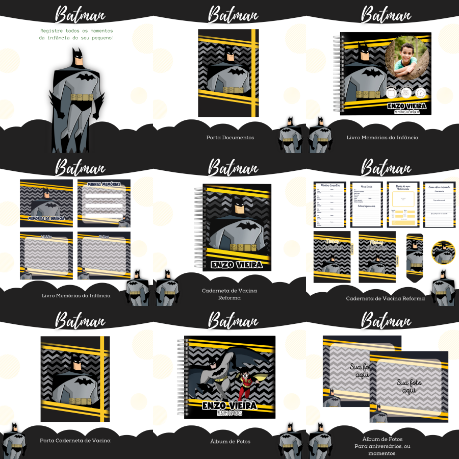 23 - BATMAN Arquivo Encadernação Infantil BATMAN - Imagem 1