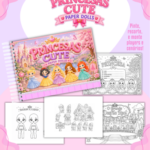 Arquivo Paper Dolls Princesas Cute - Para Colorir