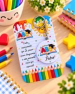 Arquivo Escolar ABC Chaveiro Button 45 MM - Imagem 2