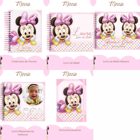 25 - MINNIE. Arquivo Encadernação Baby MINNIE - Imagem 1