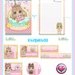 Arquivo Caderno e Etiqueta Escolar LOL Surprise